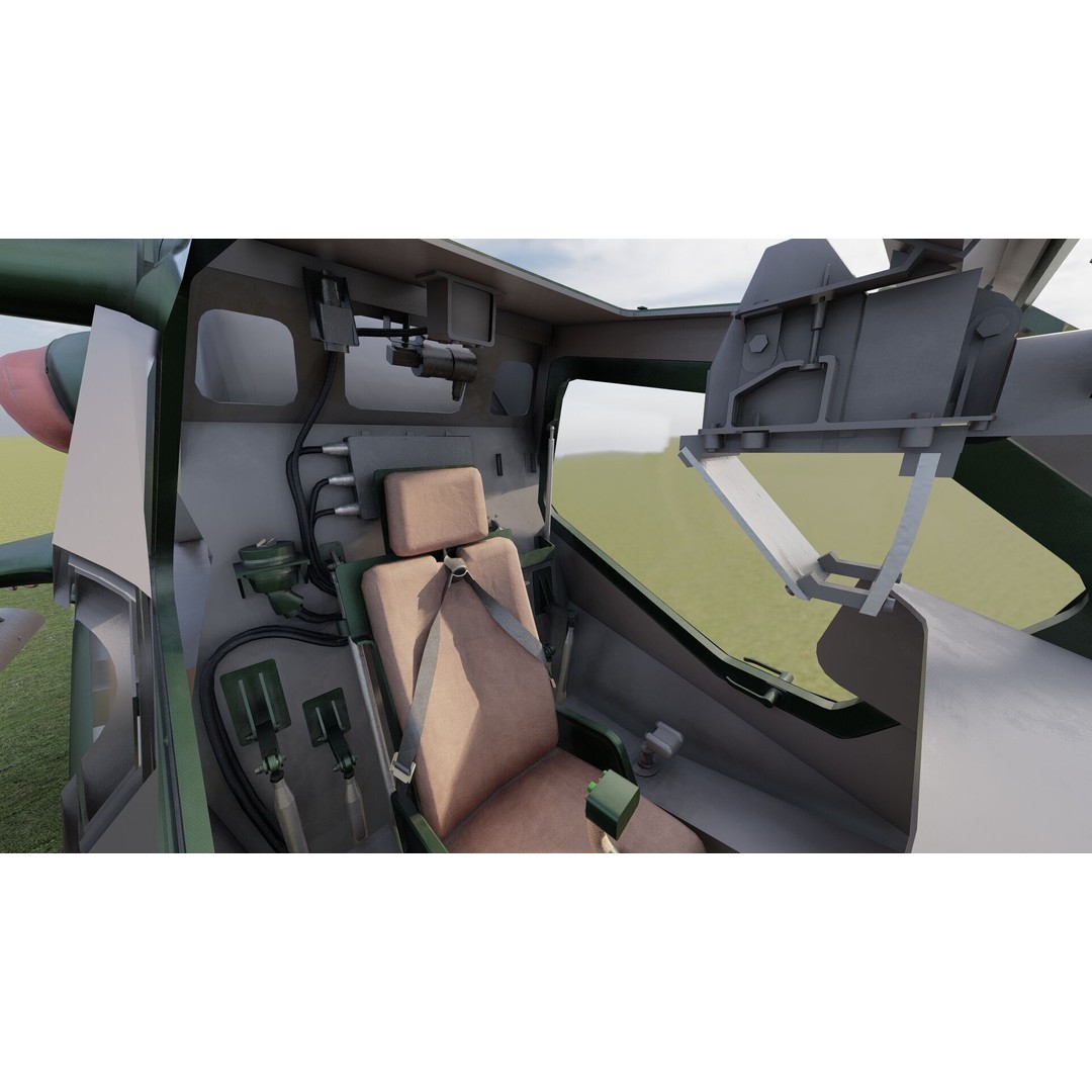 Changhe Z-10 3D Model – Detailed Helicopter Asset, FBX, OBJ - View 23