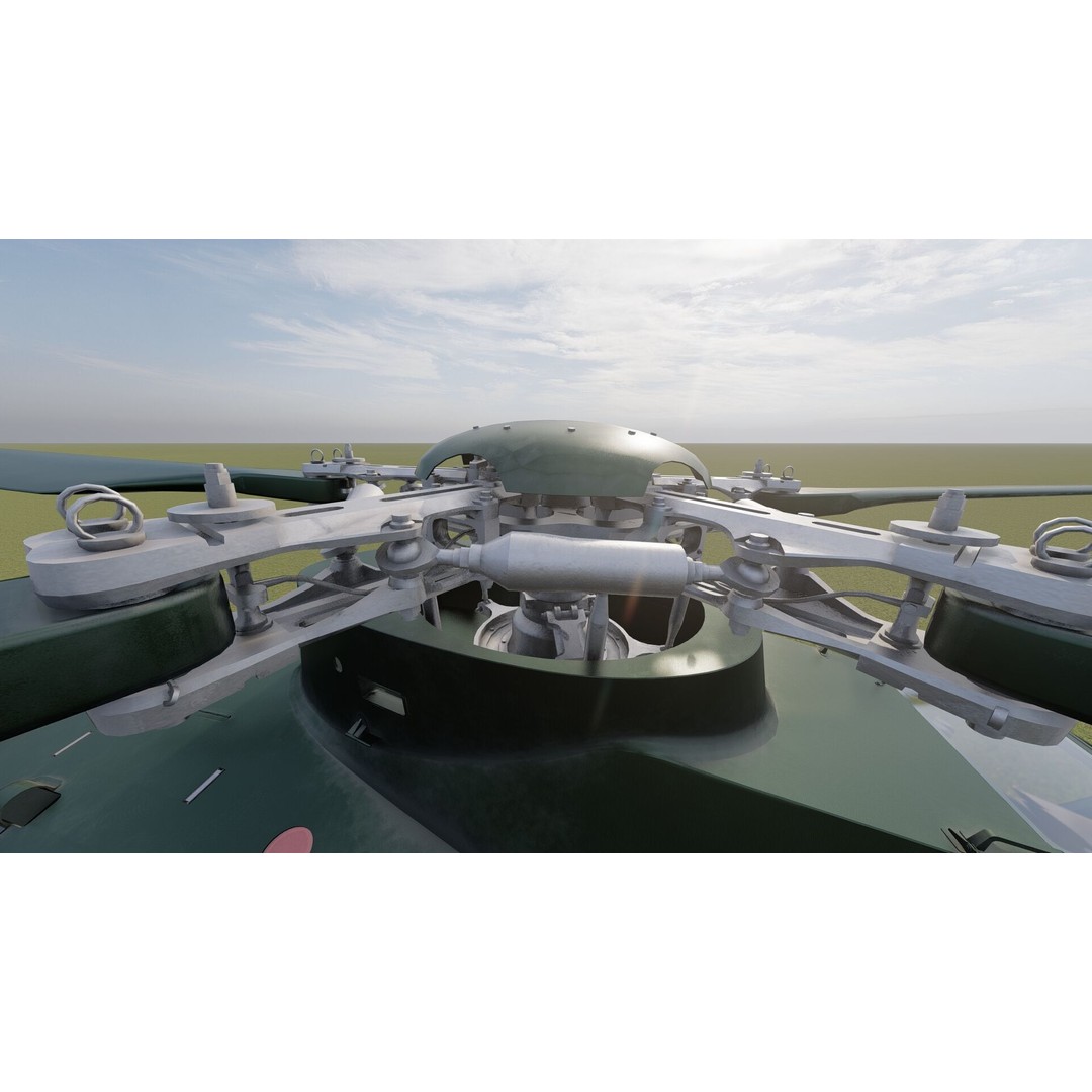 Changhe Z-10 3D Model – Detailed Helicopter Asset, FBX, OBJ - View 25