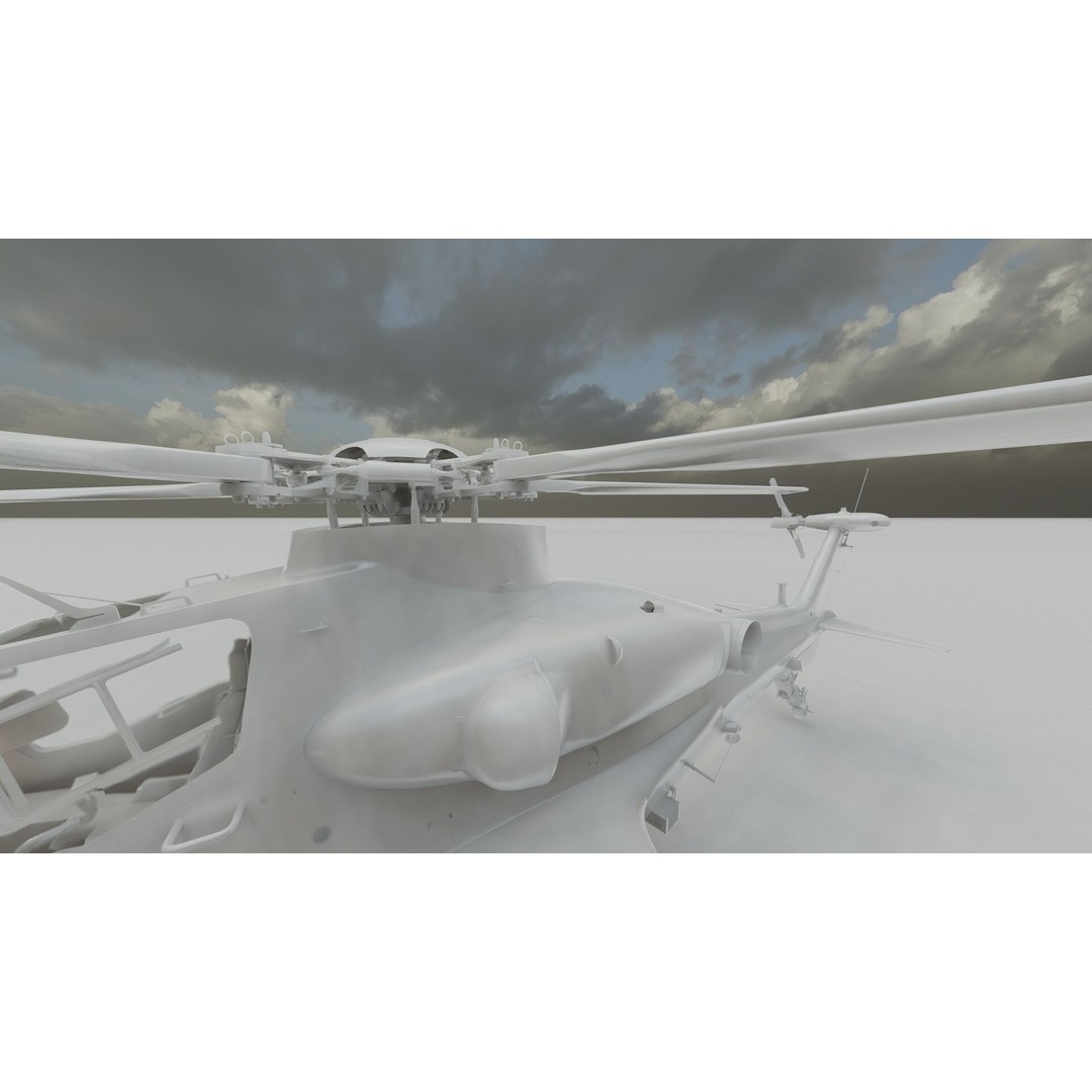 Changhe Z-10 3D Model – Detailed Helicopter Asset, FBX, OBJ - View 33