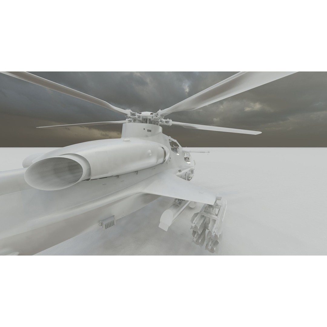 Changhe Z-10 3D Model – Detailed Helicopter Asset, FBX, OBJ - View 36