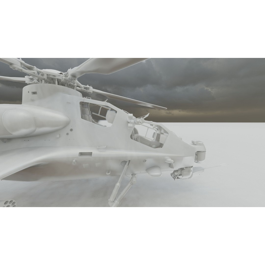 Changhe Z-10 3D Model – Detailed Helicopter Asset, FBX, OBJ - View 37