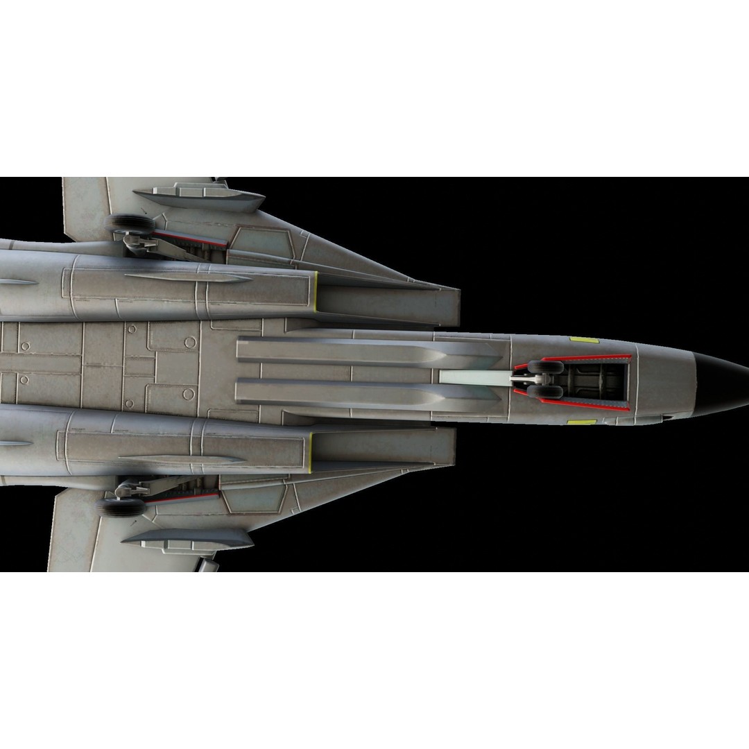 Grumman F-14 Tomcat 3D Model – Low Poly Animated Military Aircraft, FBX - View 11