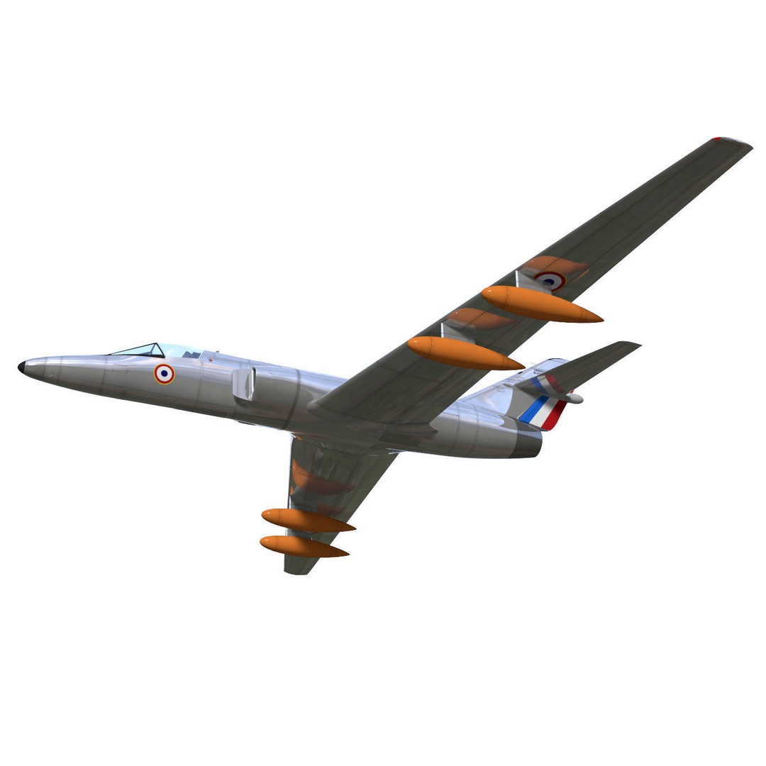 Dassault Albatros 3D Model – Military Aircraft Concept, FBX - View 5
