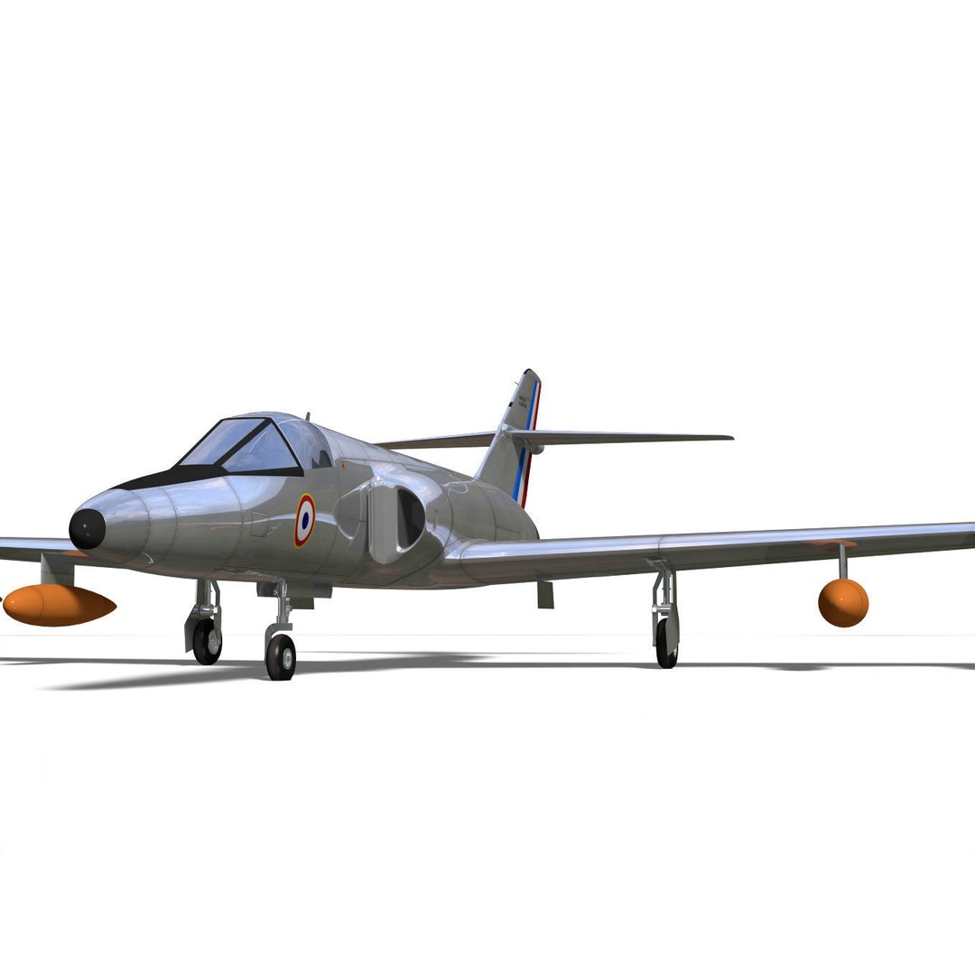 Dassault Albatros 3D Model – Military Aircraft Concept, FBX - View 9