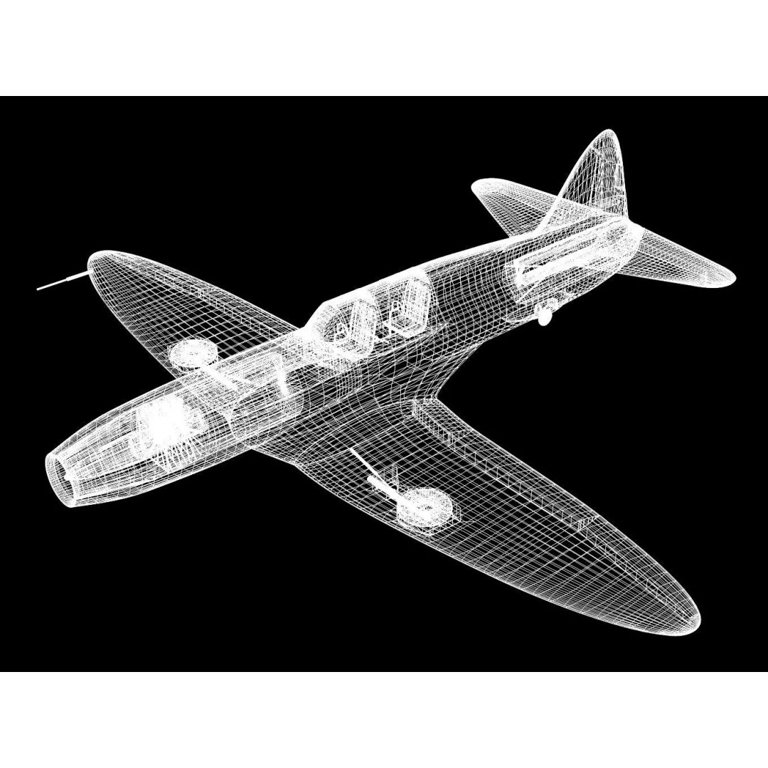 Caproni Campini N1 3D Model – High Poly Prototype Aircraft, FBX - View 18