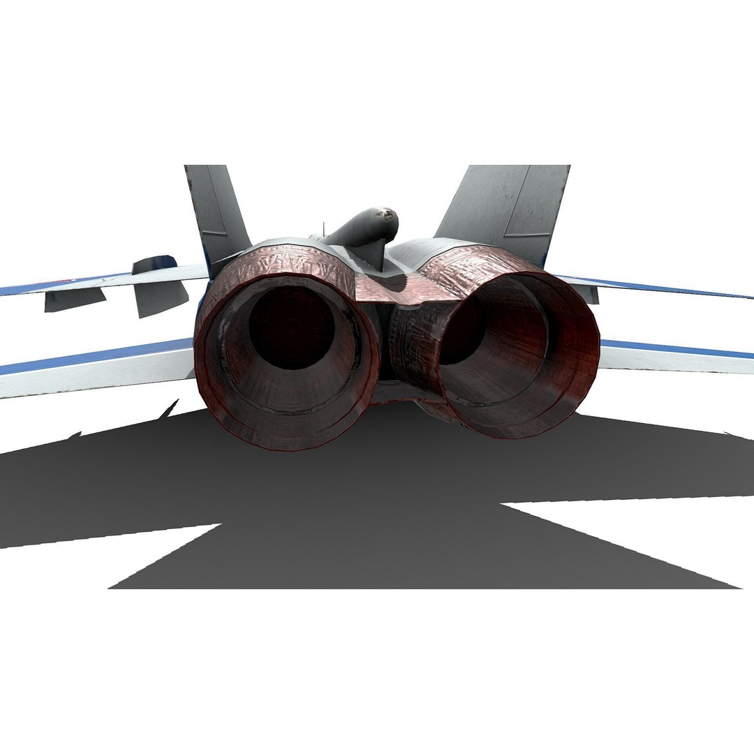 Mikoyan MiG-31 3D Model – Low Poly Game Ready Fighter Jet, FBX, OBJ - View 21