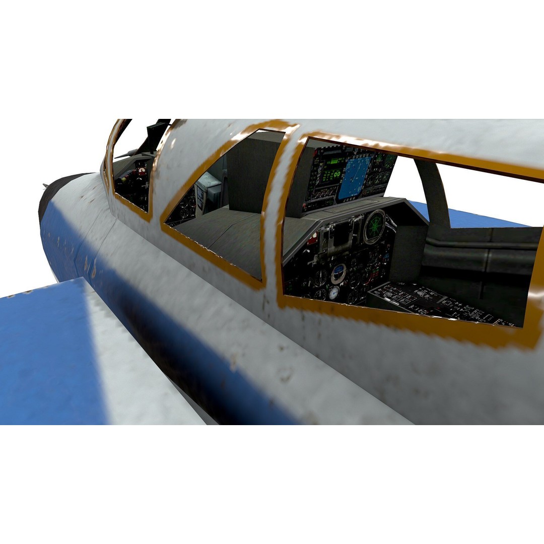 Mikoyan MiG-31 3D Model – Low Poly Game Ready Fighter Jet, FBX, OBJ - View 4