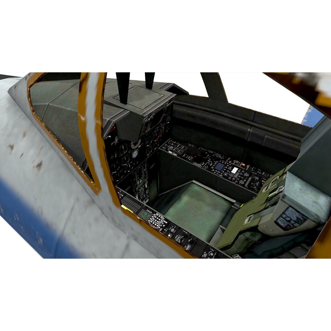 Mikoyan MiG-31 3D Model – Low Poly Game Ready Fighter Jet, FBX, OBJ - View 5