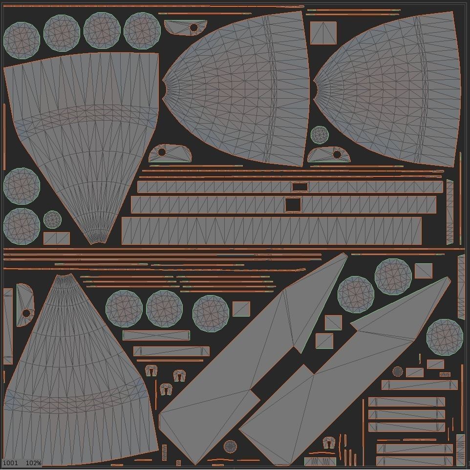 FAB-250 3D Model – Low Poly Game Ready Bomb, FBX, Blender - View 14