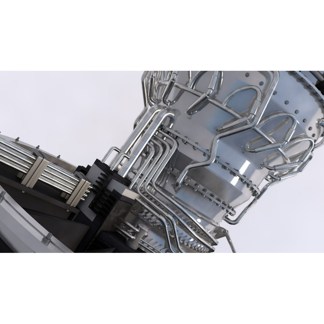 Aircraft Engine 3D Model – Realistic Turbine Asset, FBX, OBJ - View 20