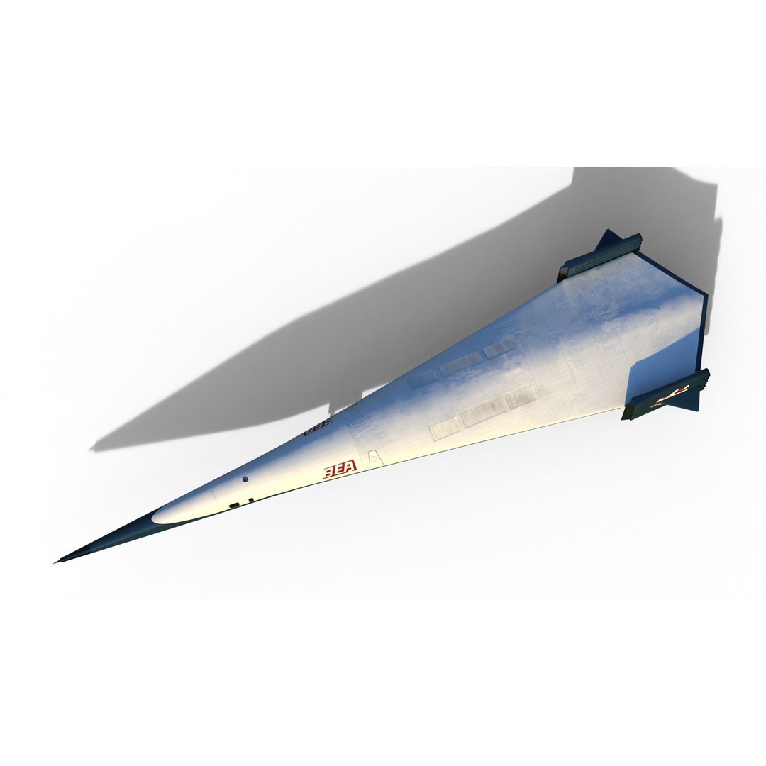 Griffith 3D Model – Supersonic VTOL Aircraft, PBR Textures, FBX - View 10