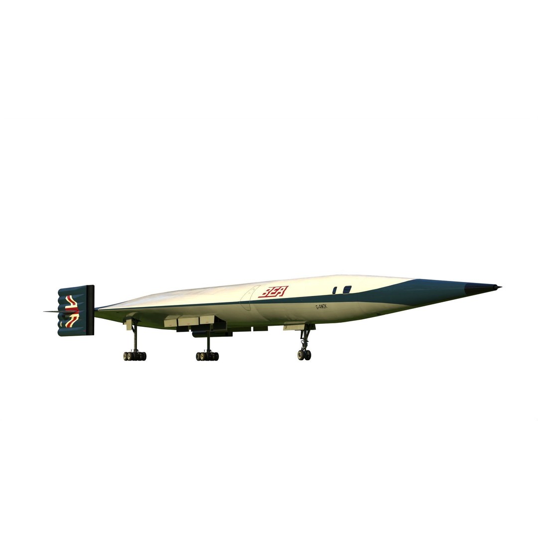 Griffith 3D Model – Supersonic VTOL Aircraft, PBR Textures, FBX - View 11