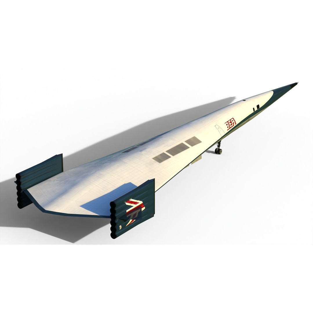 Griffith 3D Model – Supersonic VTOL Aircraft, PBR Textures, FBX - View 12