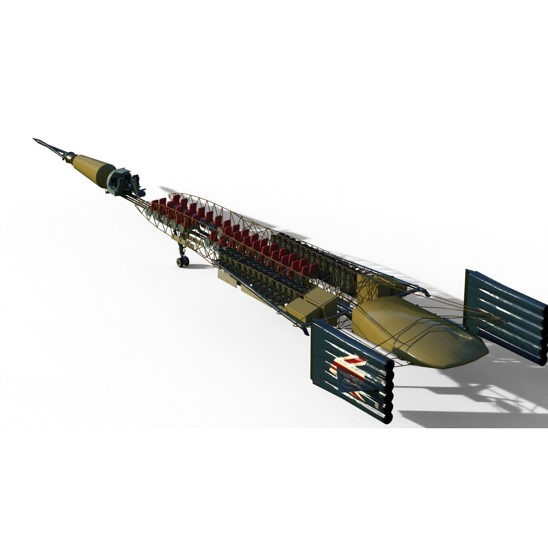 Griffith 3D Model – Supersonic VTOL Aircraft, PBR Textures, FBX - View 15