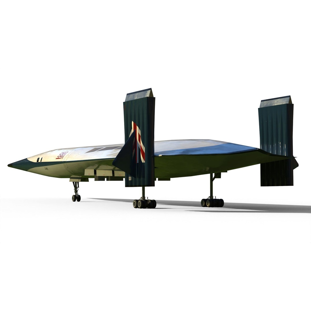 Griffith 3D Model – Supersonic VTOL Aircraft, PBR Textures, FBX - View 17