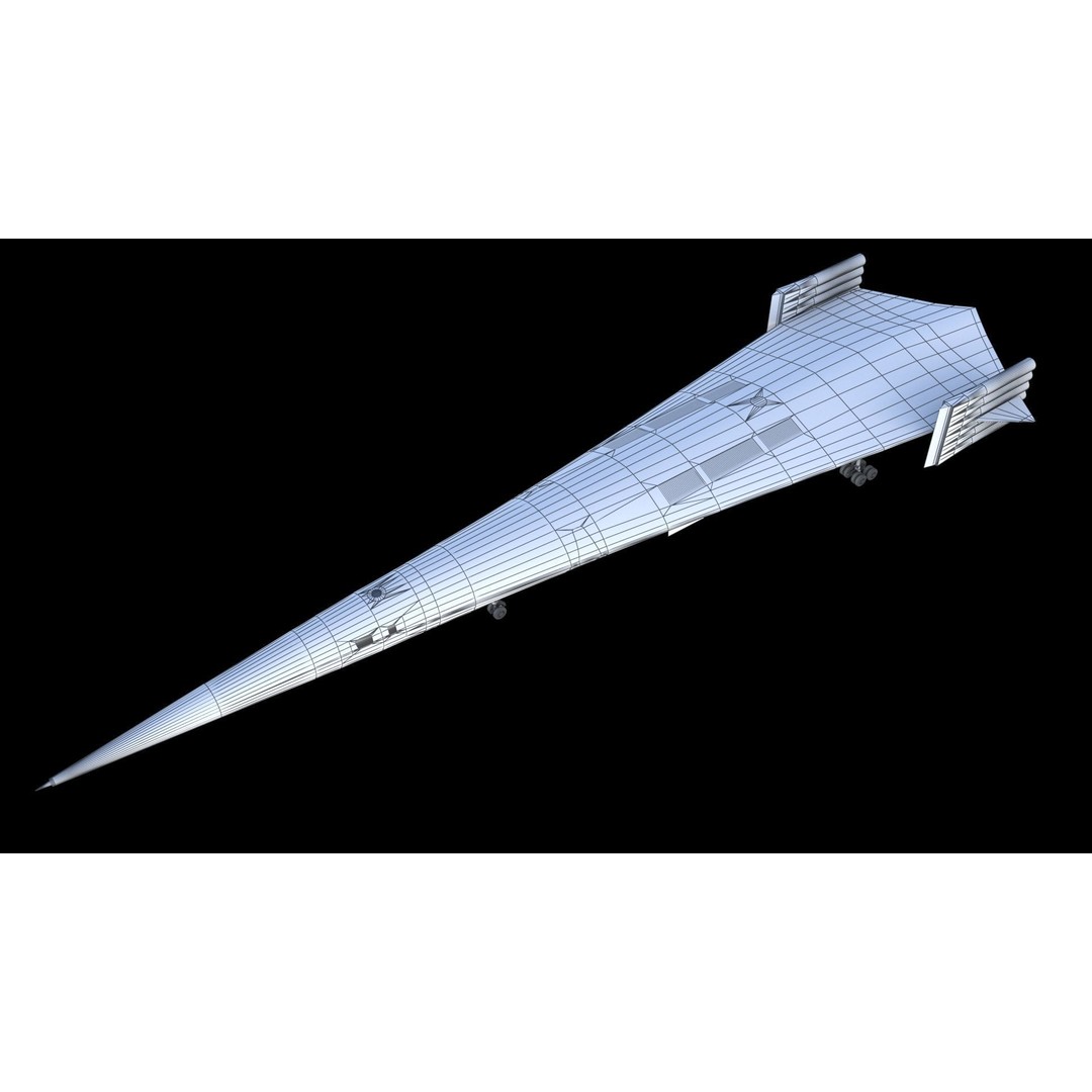 Griffith 3D Model – Supersonic VTOL Aircraft, PBR Textures, FBX - View 22