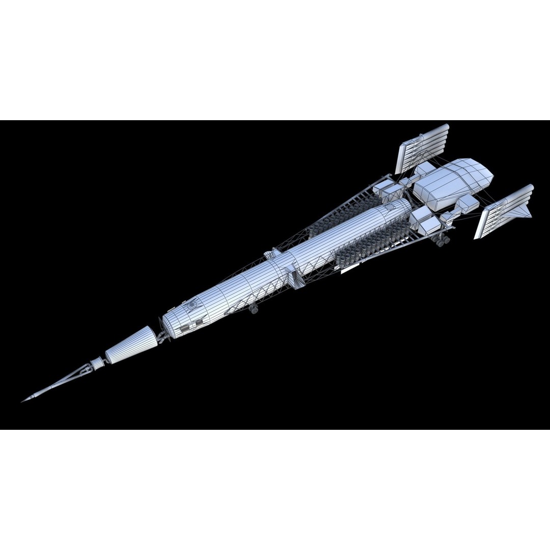Griffith 3D Model – Supersonic VTOL Aircraft, PBR Textures, FBX - View 24
