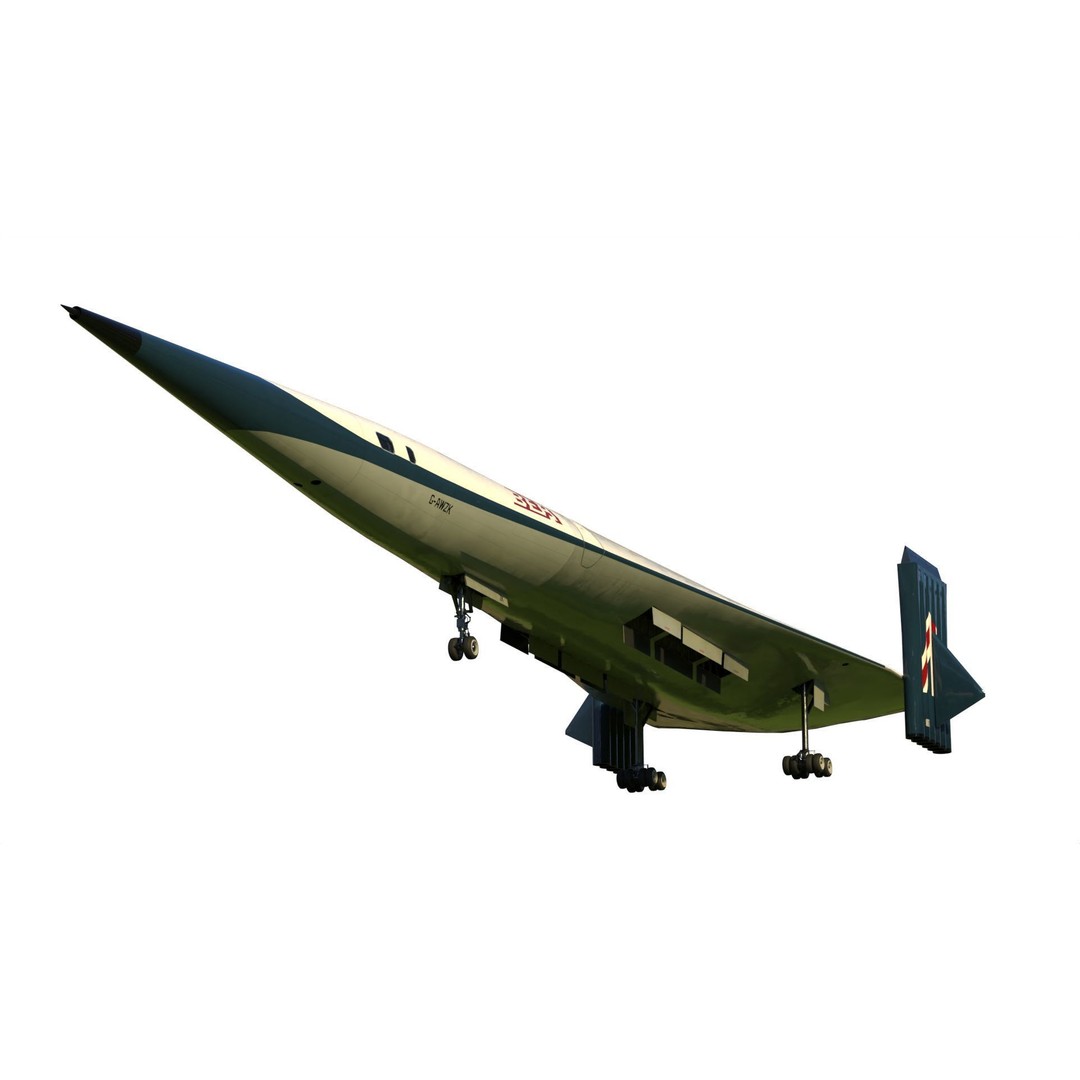 Griffith 3D Model – Supersonic VTOL Aircraft, PBR Textures, FBX - View 4