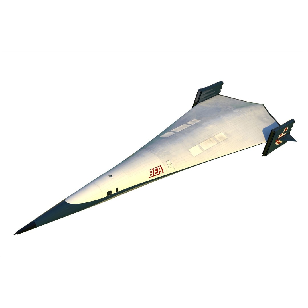 Griffith 3D Model – Supersonic VTOL Aircraft, PBR Textures, FBX - View 6