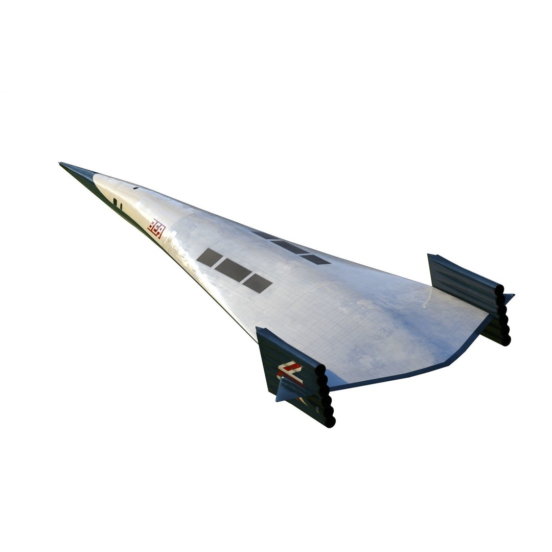 Griffith 3D Model – Supersonic VTOL Aircraft, PBR Textures, FBX - View 7