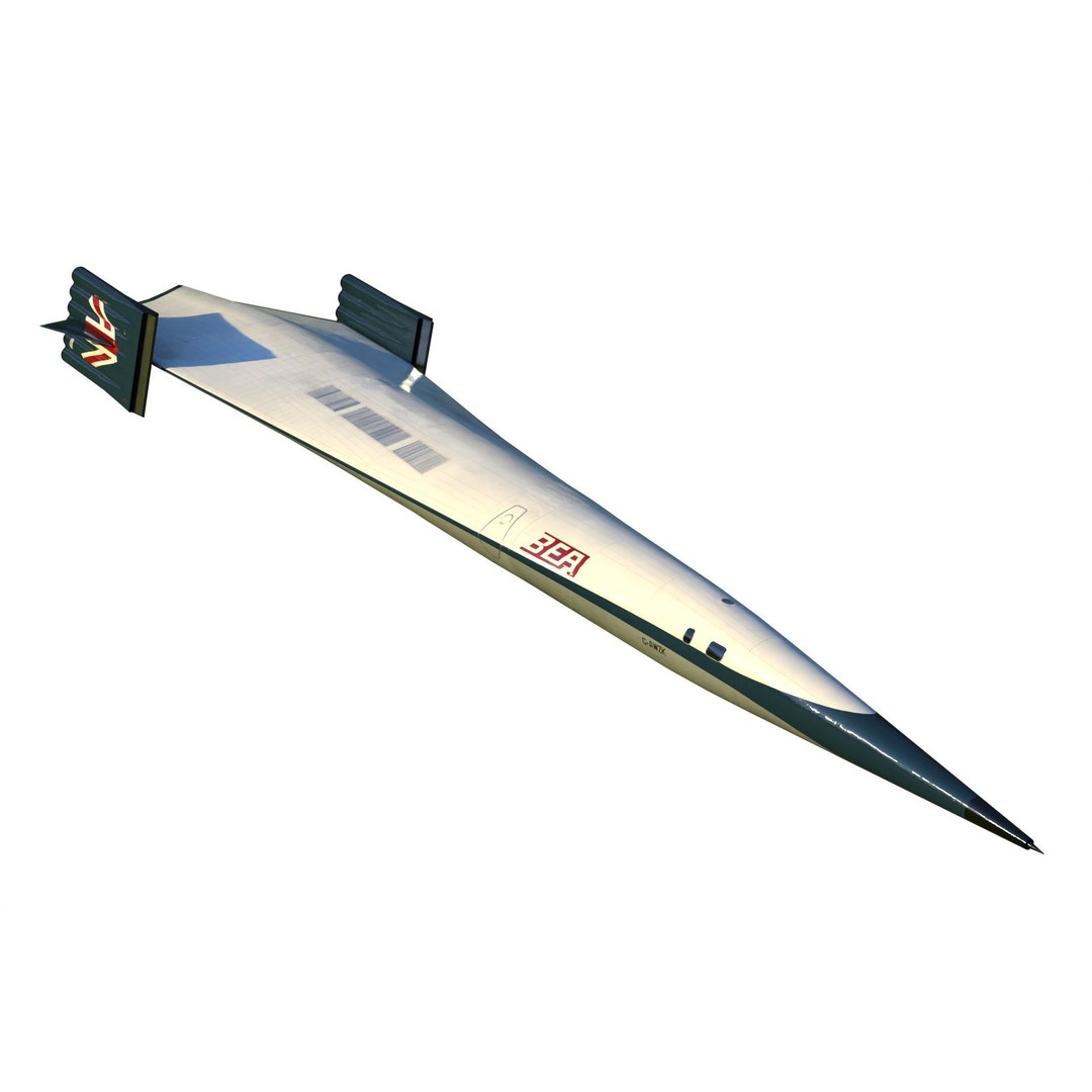Griffith 3D Model – Supersonic VTOL Aircraft, PBR Textures, FBX - View 8