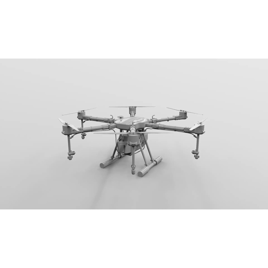 Agricultural Drone 3D Model – Low Poly UAV Sprayer, FBX - View 18