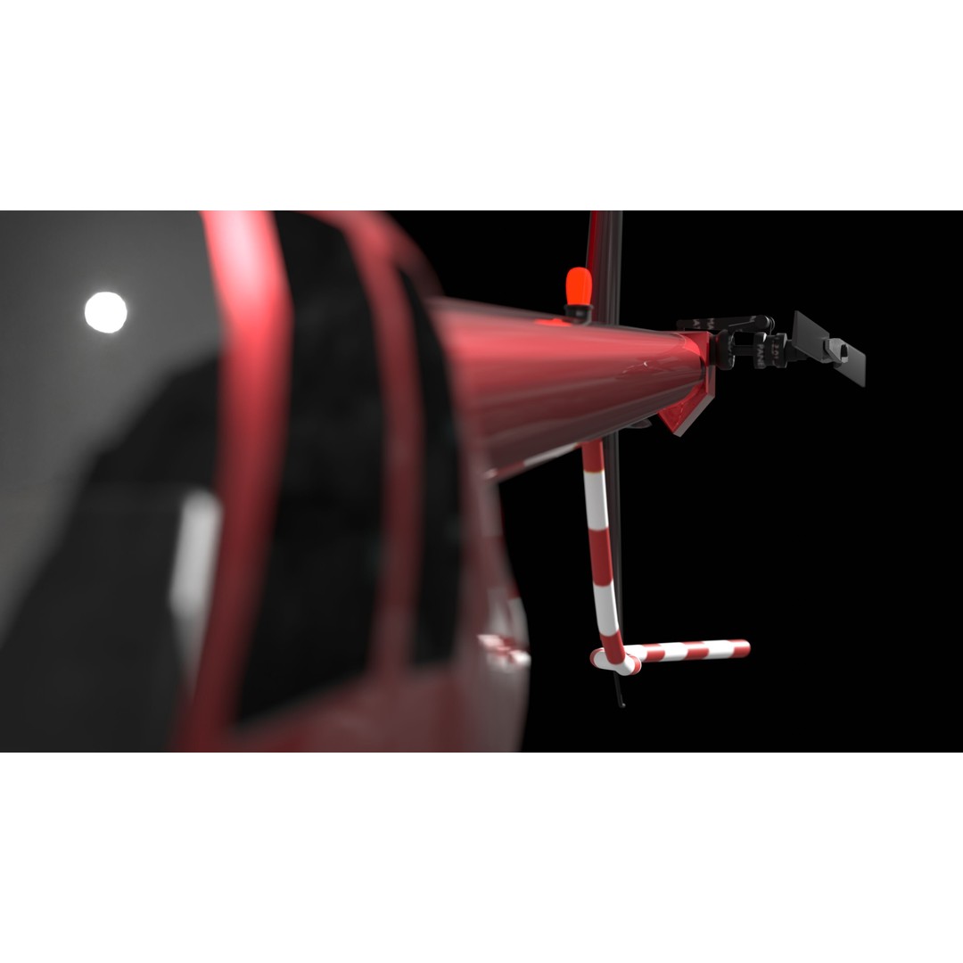 Robinson R66 3D Model – Detailed Helicopter Asset, FBX & OBJ - View 6
