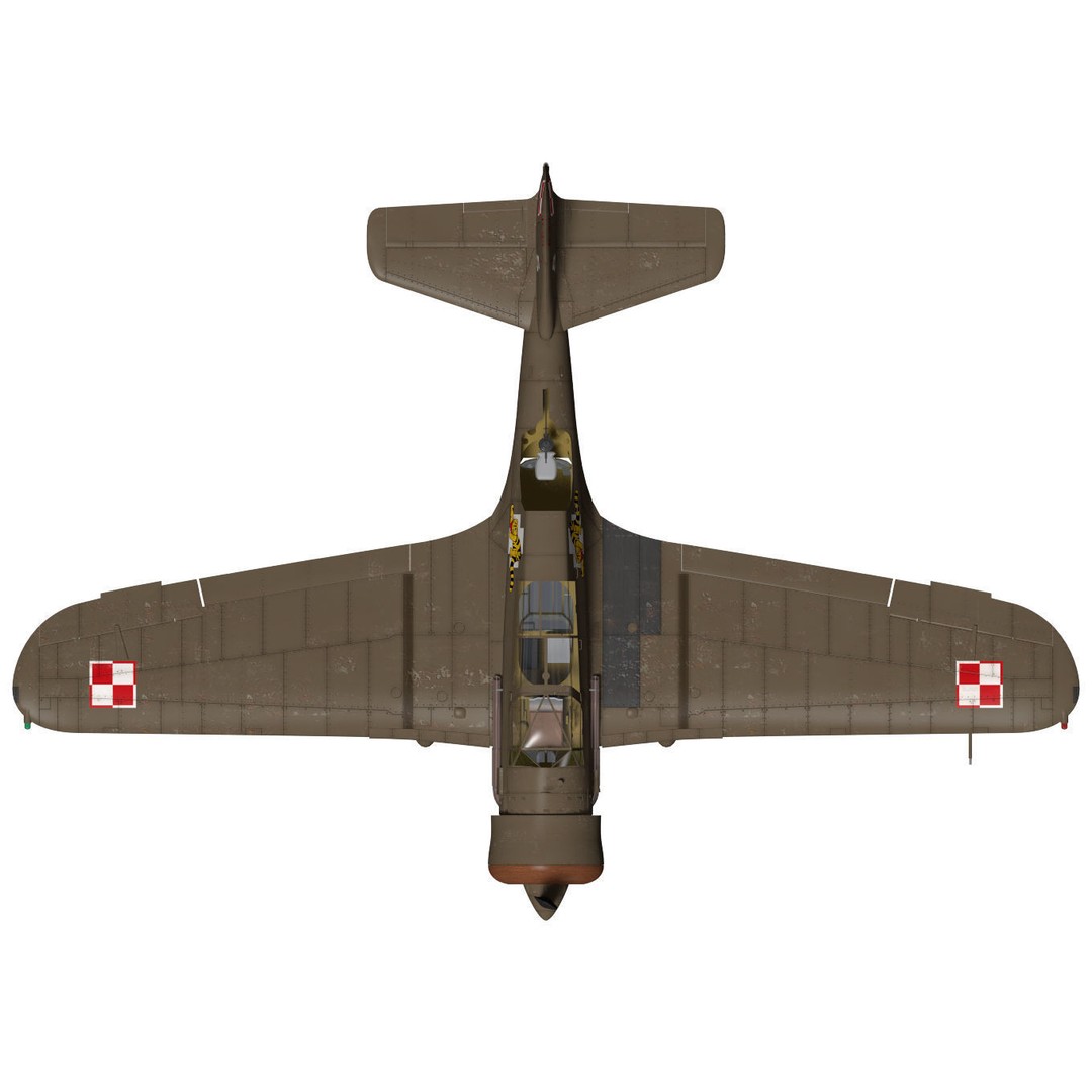 PZL.23 Karas 3D Model – High Poly Military Aircraft, FBX - View 13
