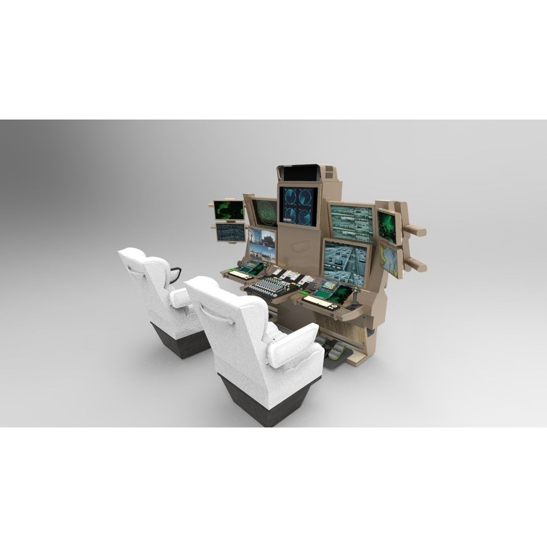 Drone Command Center 3D Model – High Poly PBR Asset for Games