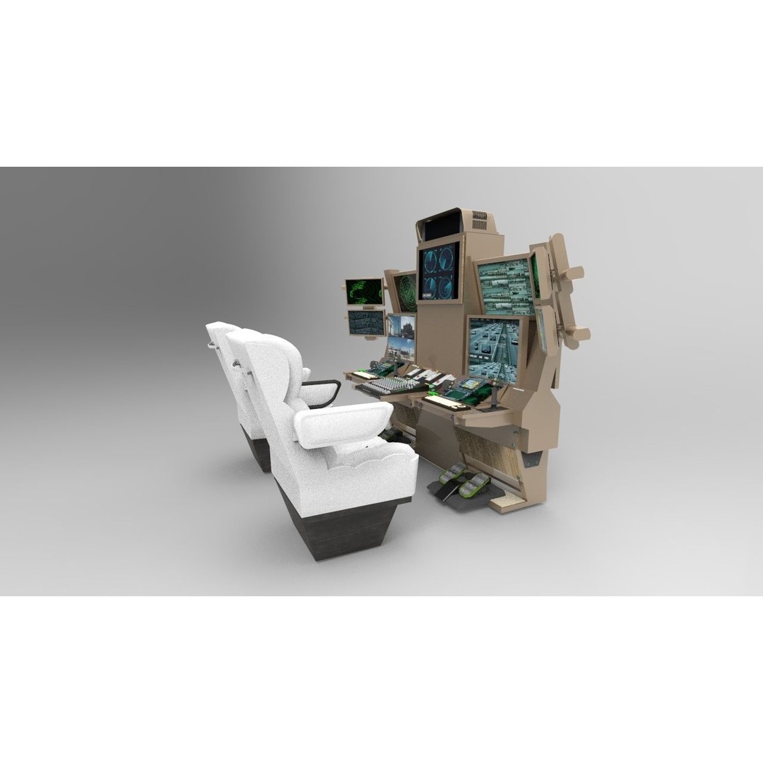 Drone Command Center 3D Model – High Poly PBR Asset for Games - View 4