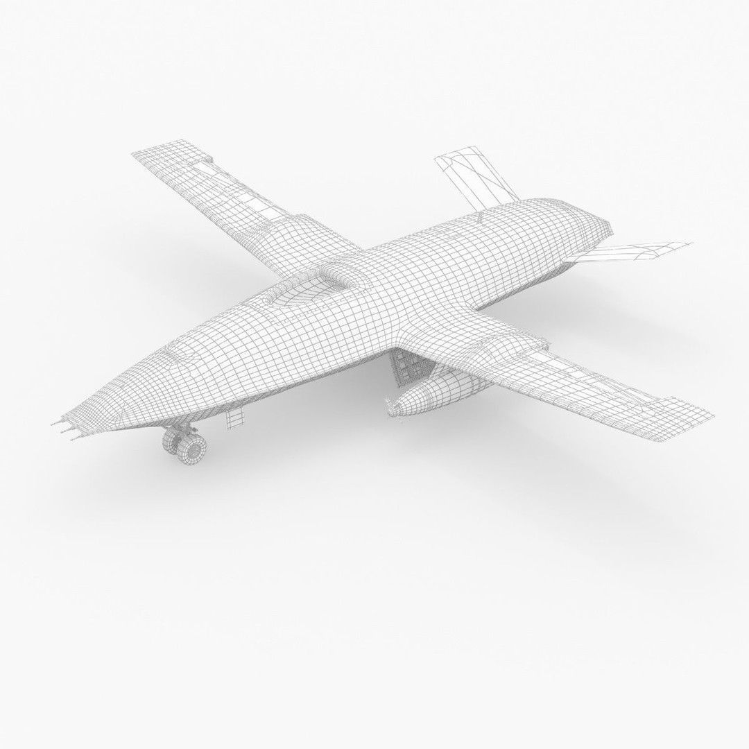 Boeing MQ25 Stingray 3D Model – High Poly Military Drone, FBX, OBJ