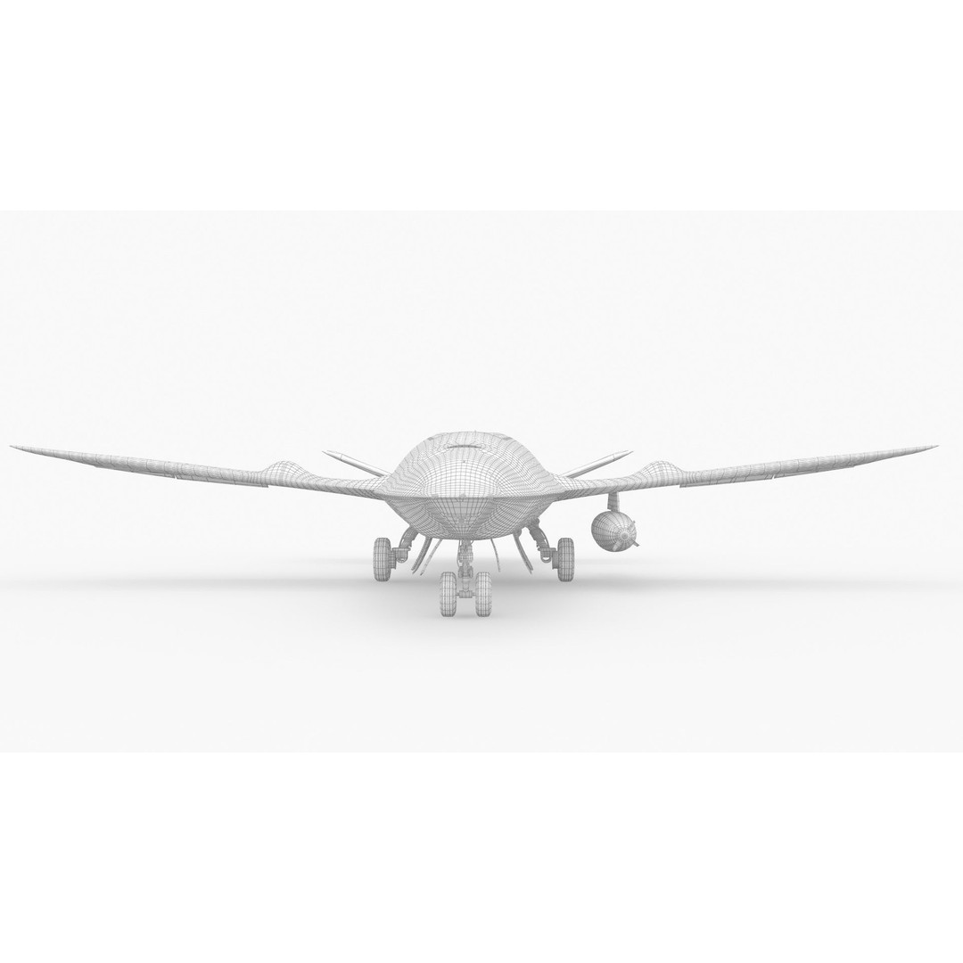 Boeing MQ25 Stingray 3D Model – High Poly Military Drone, FBX, OBJ - View 14