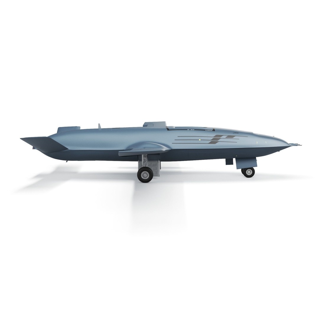 Boeing MQ25 Stingray 3D Model – High Poly Military Drone, FBX, OBJ - View 16
