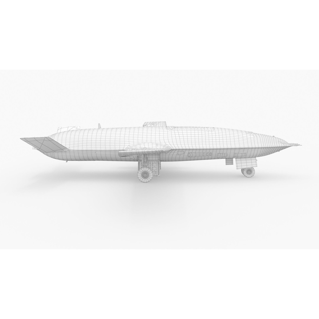 Boeing MQ25 Stingray 3D Model – High Poly Military Drone, FBX, OBJ - View 17