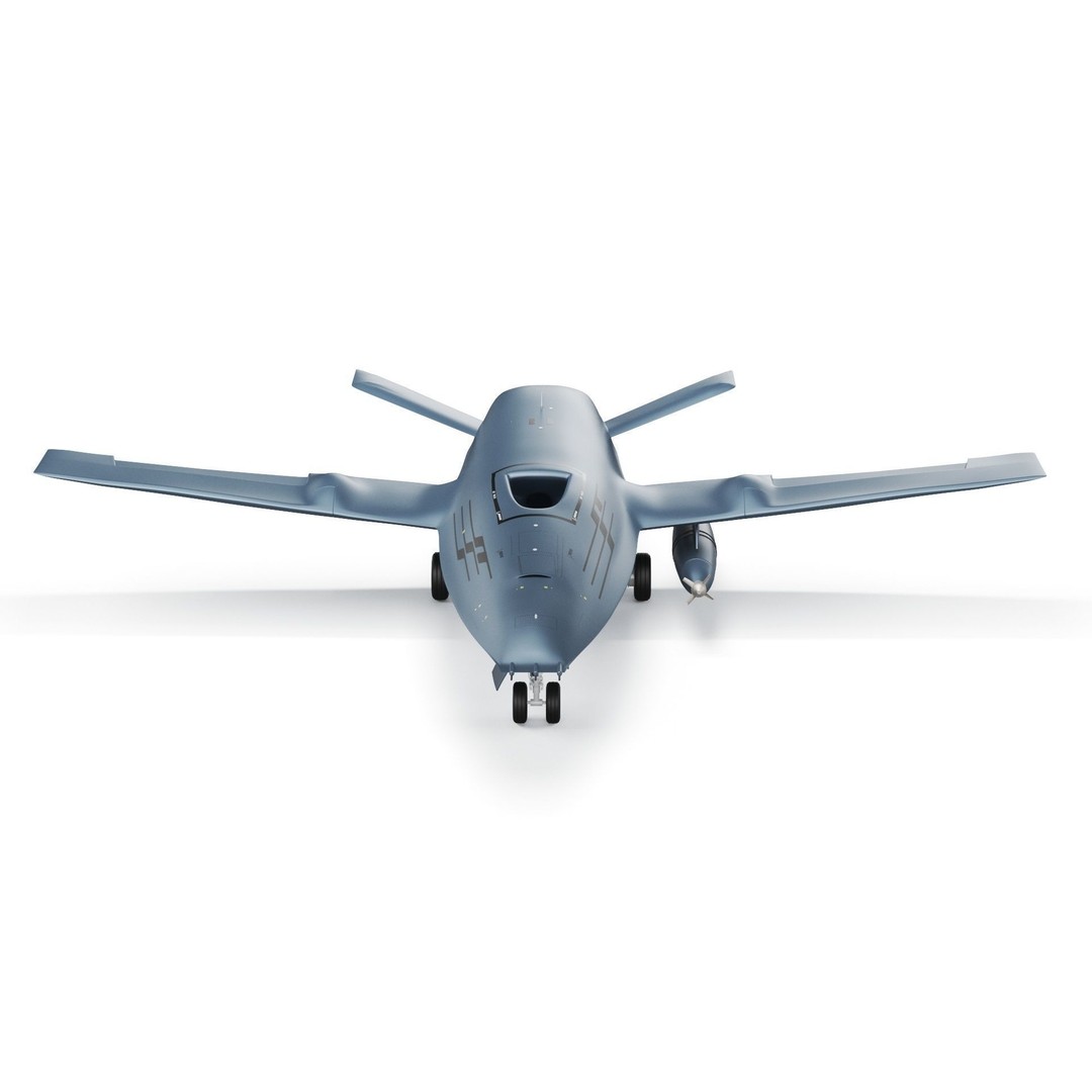 Boeing MQ25 Stingray 3D Model – High Poly Military Drone, FBX, OBJ - View 20