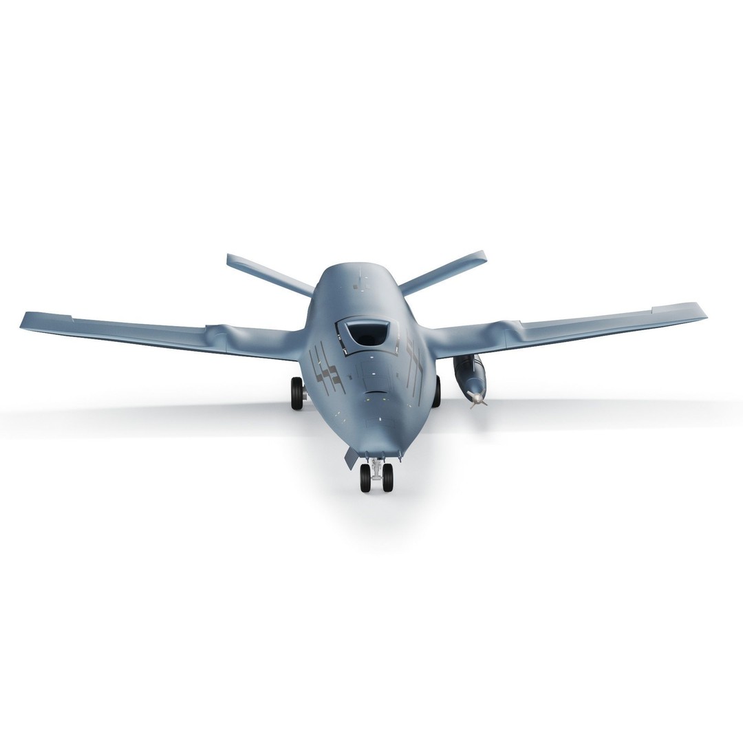 Boeing MQ25 Stingray 3D Model – High Poly Military Drone, FBX, OBJ - View 21