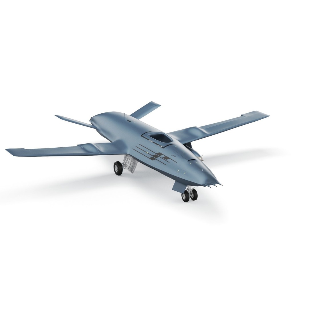 Boeing MQ25 Stingray 3D Model – High Poly Military Drone, FBX, OBJ - View 23