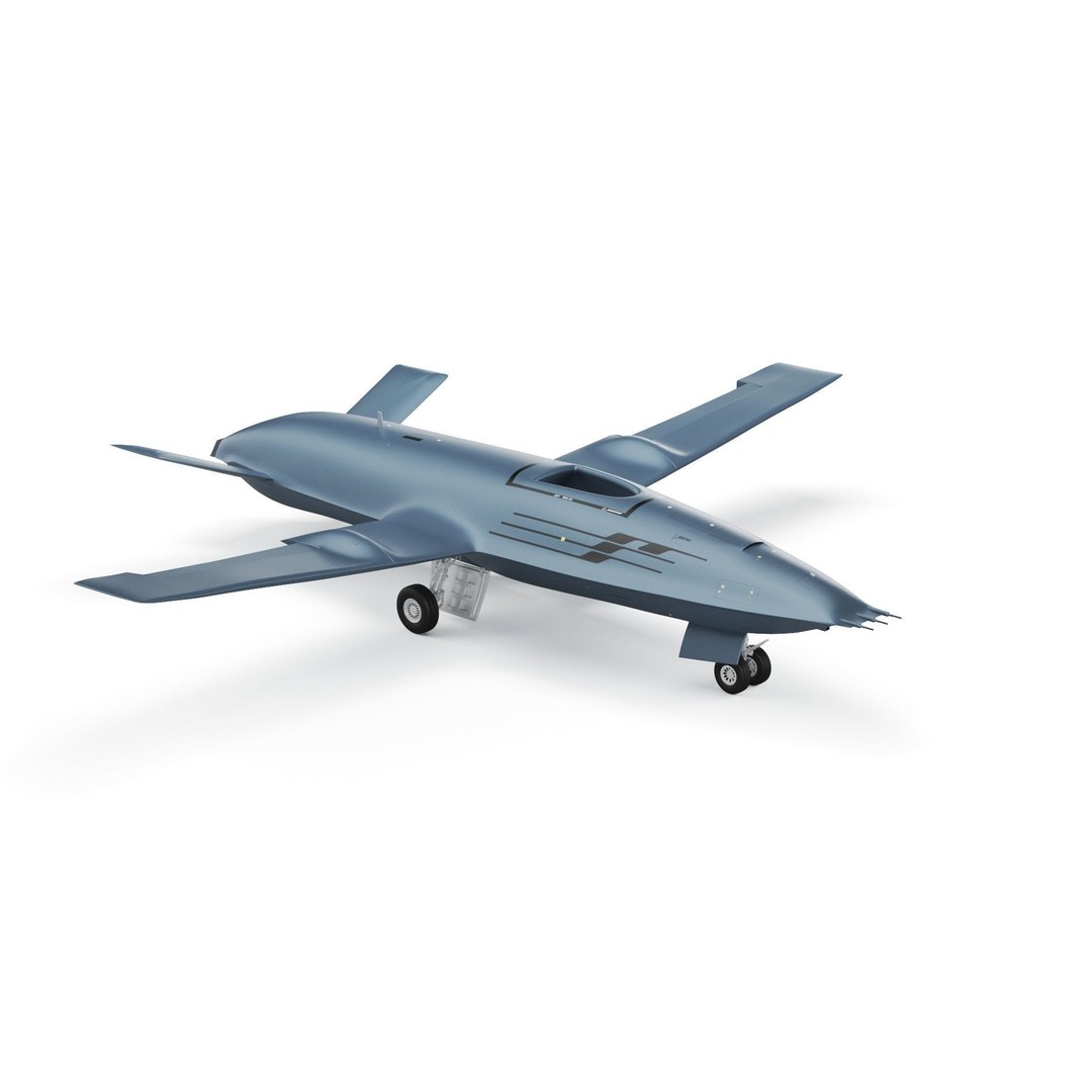 Boeing MQ25 Stingray 3D Model – High Poly Military Drone, FBX, OBJ - View 24