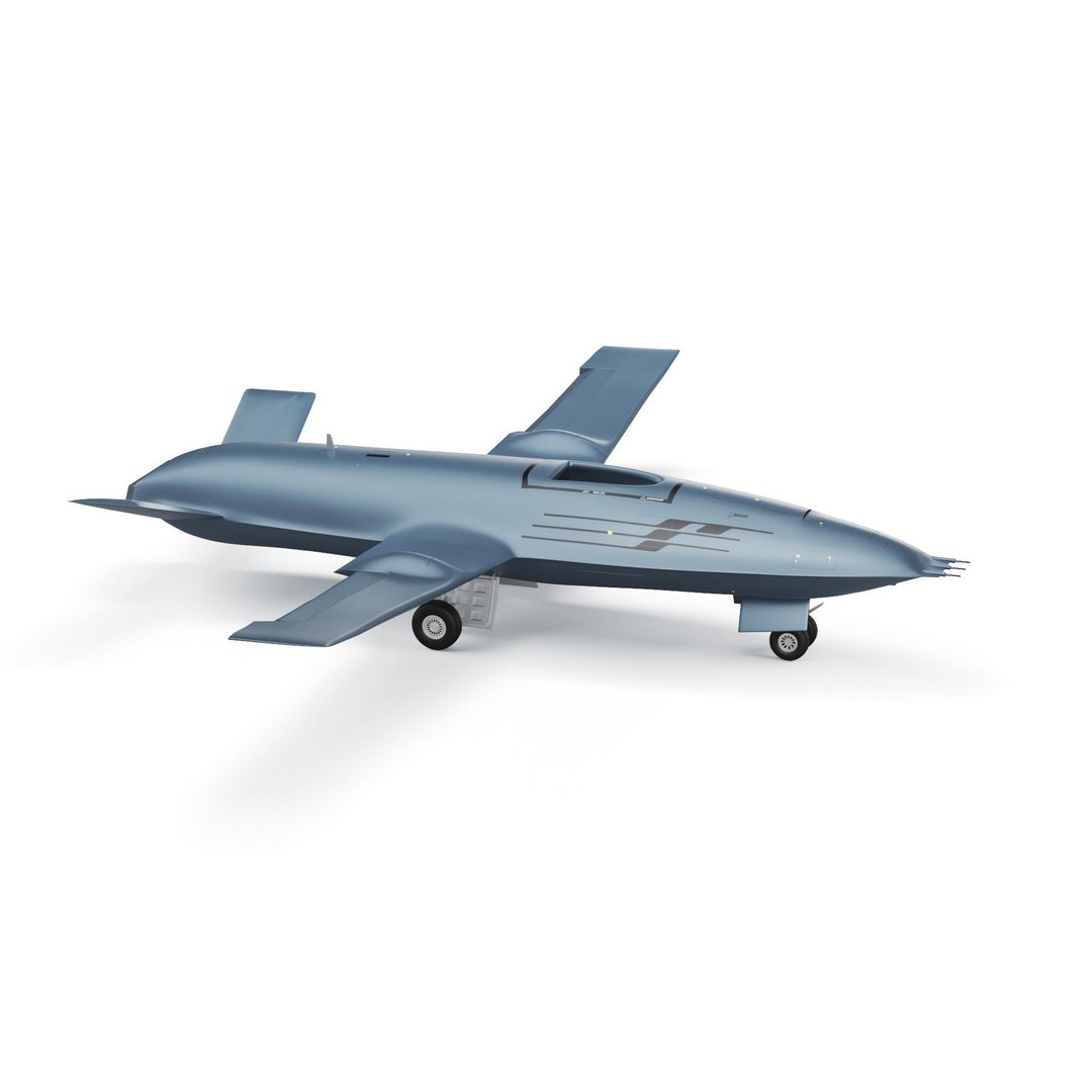 Boeing MQ25 Stingray 3D Model – High Poly Military Drone, FBX, OBJ - View 25