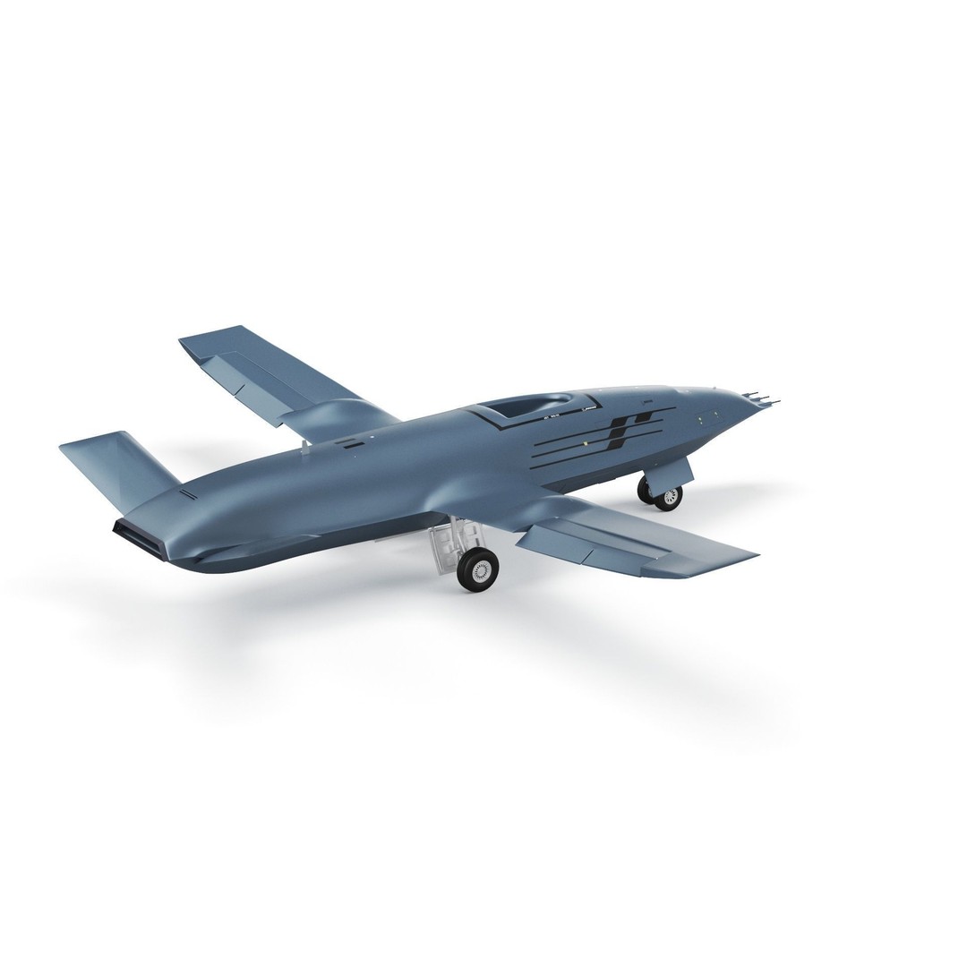 Boeing MQ25 Stingray 3D Model – High Poly Military Drone, FBX, OBJ - View 27