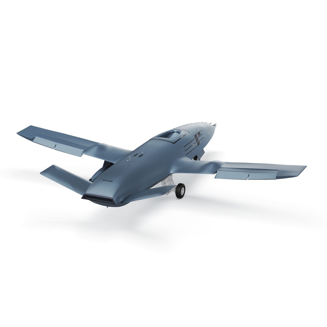 Boeing MQ25 Stingray 3D Model – High Poly Military Drone, FBX, OBJ - View 28