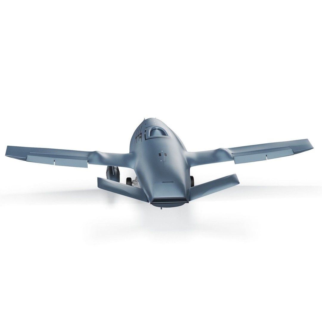 Boeing MQ25 Stingray 3D Model – High Poly Military Drone, FBX, OBJ - View 29