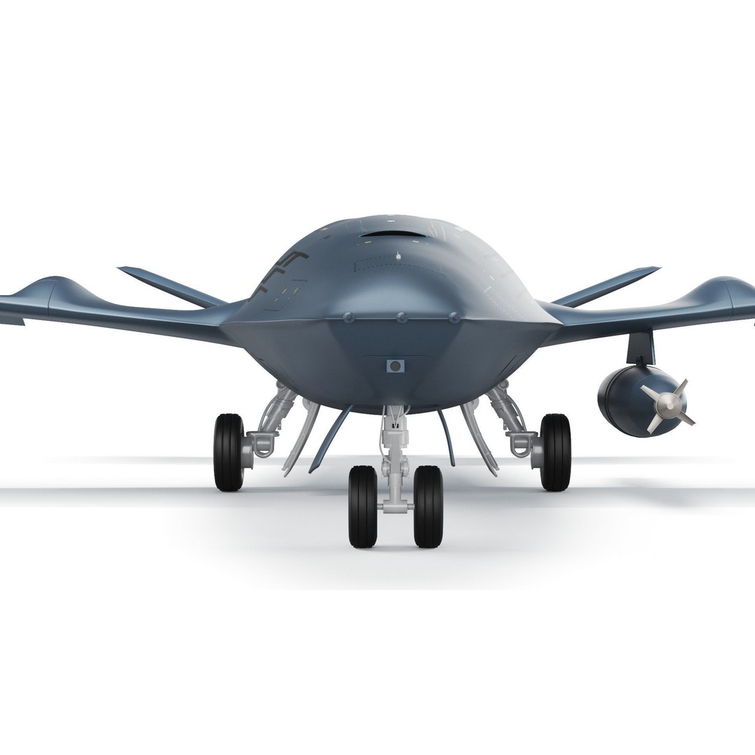 Boeing MQ25 Stingray 3D Model – High Poly Military Drone, FBX, OBJ - View 3
