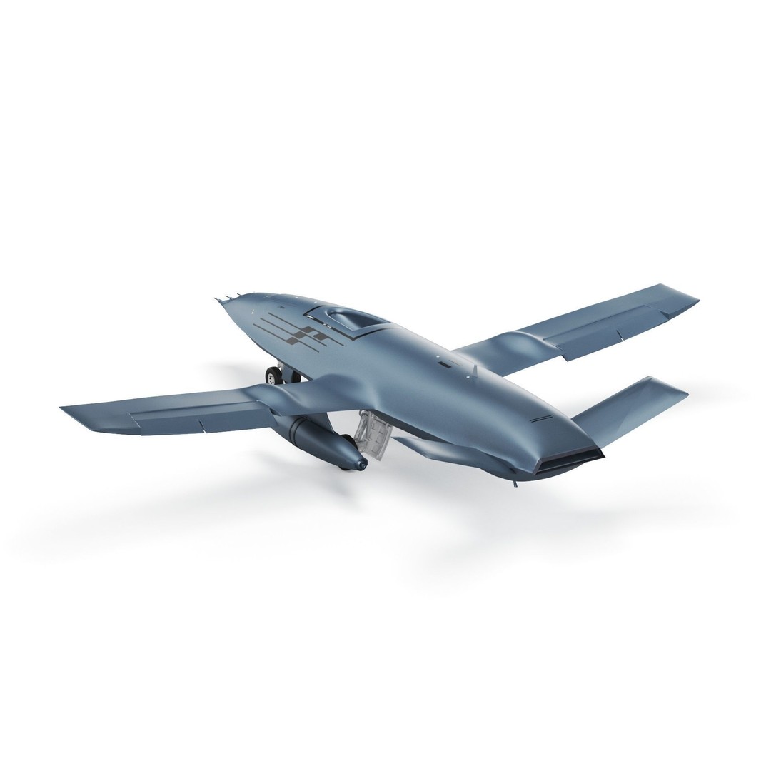 Boeing MQ25 Stingray 3D Model – High Poly Military Drone, FBX, OBJ - View 30
