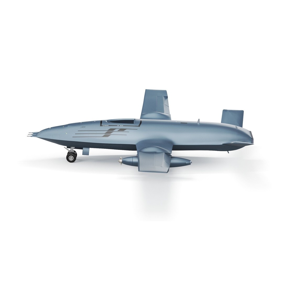 Boeing MQ25 Stingray 3D Model – High Poly Military Drone, FBX, OBJ - View 32
