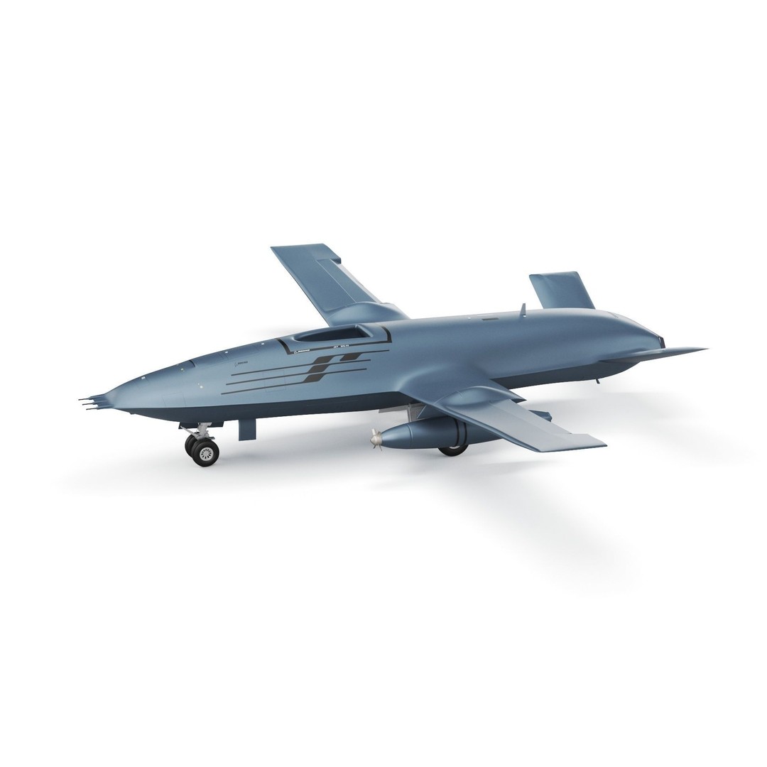 Boeing MQ25 Stingray 3D Model – High Poly Military Drone, FBX, OBJ - View 33