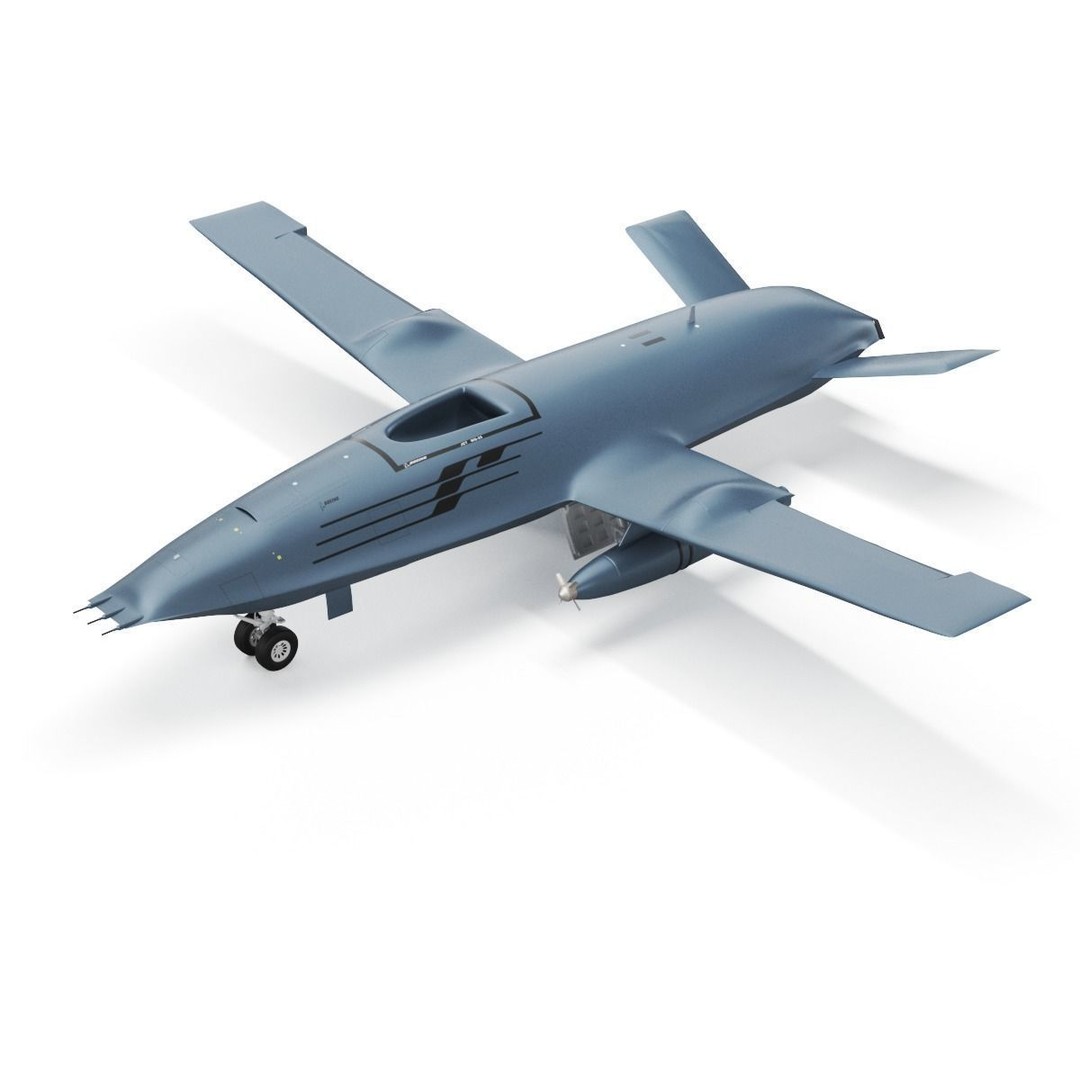 Boeing MQ25 Stingray 3D Model – High Poly Military Drone, FBX, OBJ - View 40