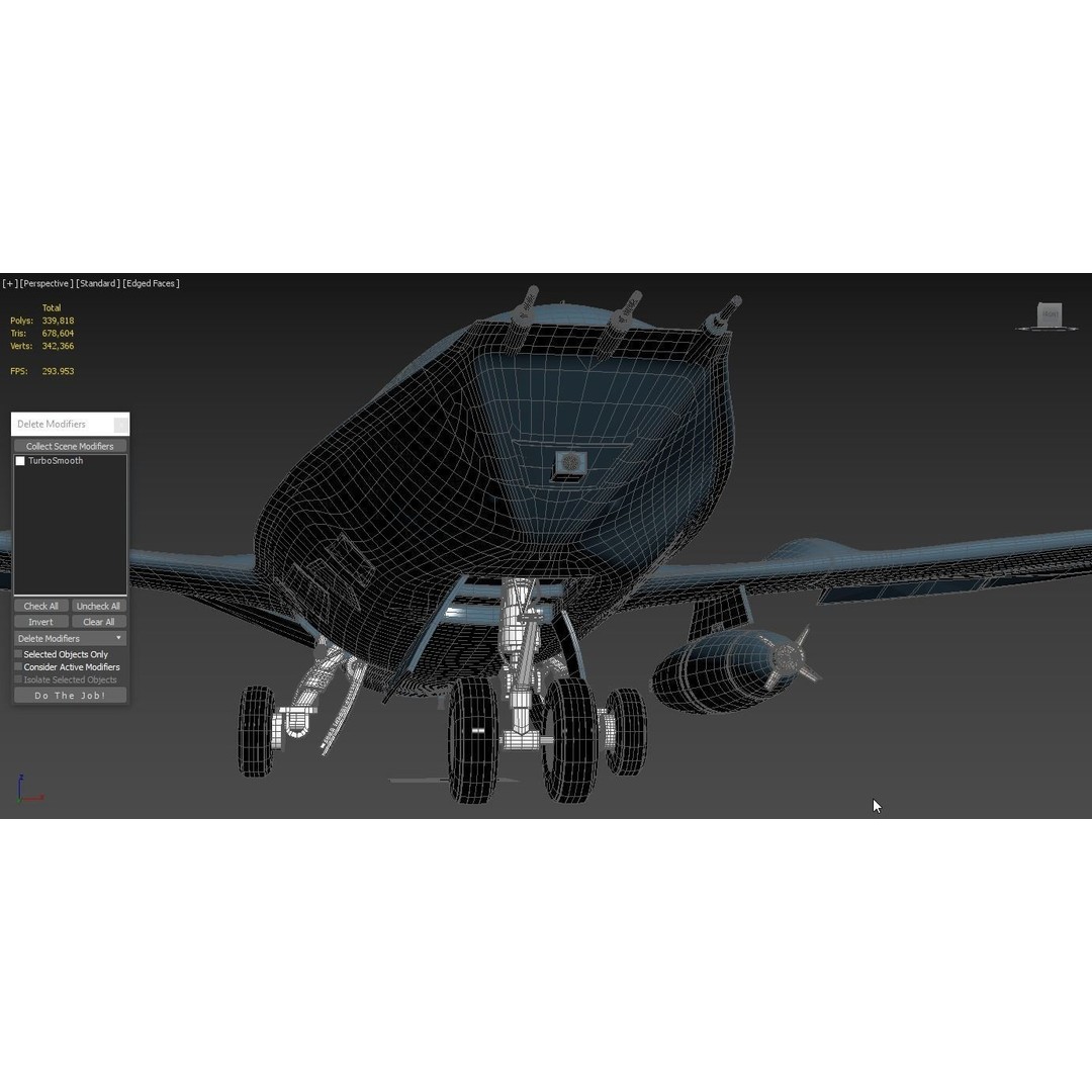 Boeing MQ25 Stingray 3D Model – High Poly Military Drone, FBX, OBJ - View 7