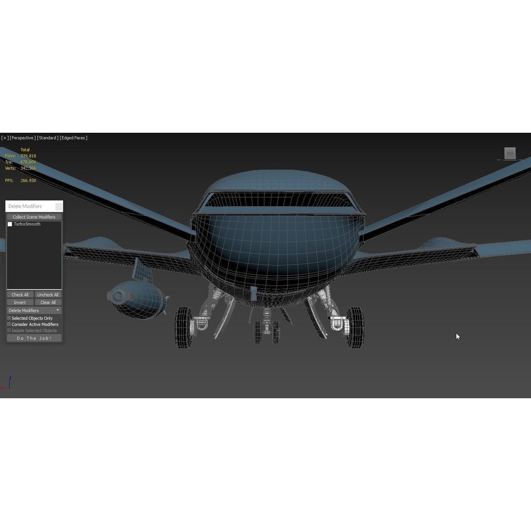 Boeing MQ25 Stingray 3D Model – High Poly Military Drone, FBX, OBJ - View 9