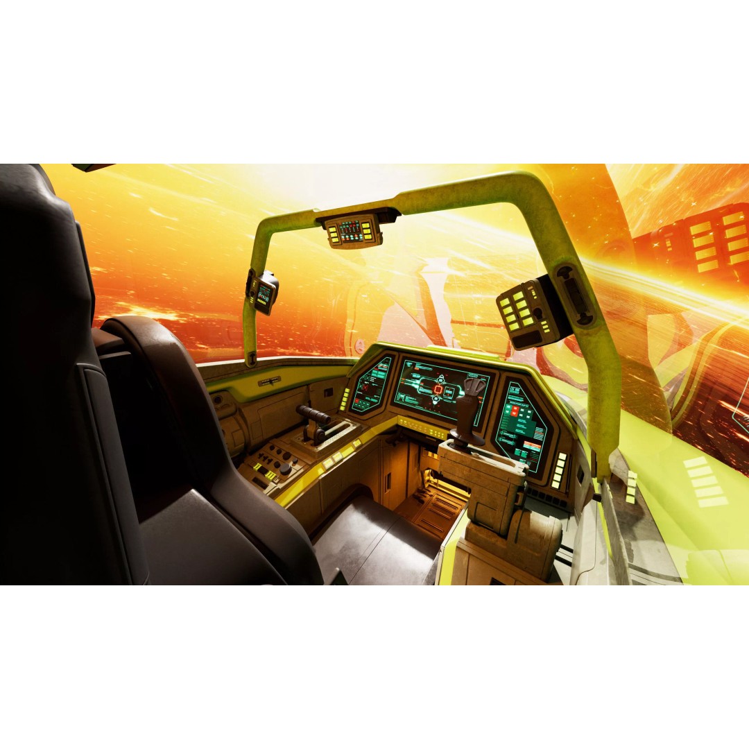 Spaceship Cockpit 3D Model – High Poly Game Asset, V-Ray, FBX - View 4